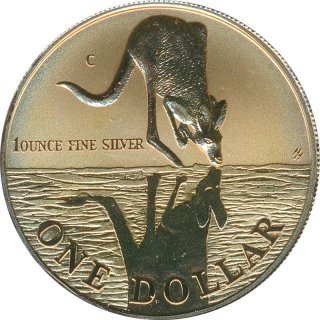 Australien Knguru 1997 - 1 Oz Silber*