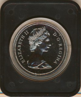 Kanada 1 Dollar 1975 PL 100 Jahre Calgary im Etui Silber*