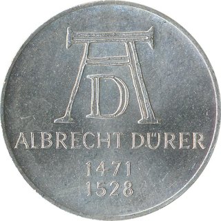 BRD 5 DM 1971 D Albrecht Drer Silber*