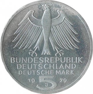 BRD 5 DM 1979 J 150 Jahre Deutsches Archologisches Institut Silber*