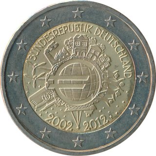Deutschland 2 Euro 2012 - Einfhrung Euro-Bargeld ( F )*