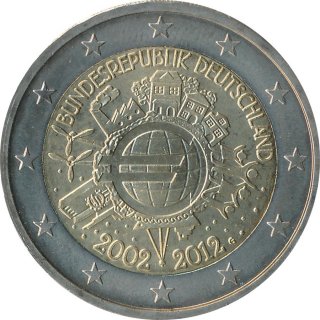 Deutschland 2 Euro 2012 - Einfhrung Euro-Bargeld ( G )*