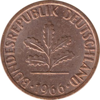 BRD 1 Pfennig 1966 J Eichenzweig J.380*