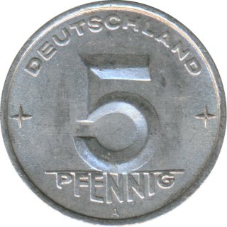DDR 5 Pfennig 1952 A Staatswappen*