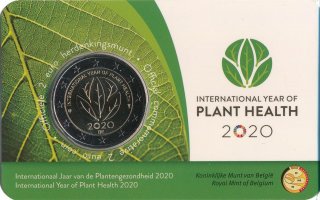 Belgien 2 Euro 2020 - Internationales Jahr der Pflanzengesundheit - flmisch*