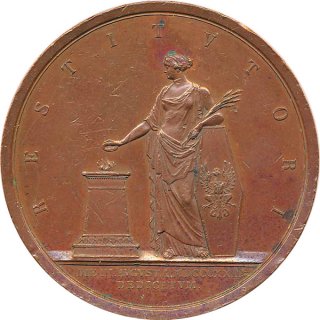 Preussen Medaille 1823 Friedrich Wilhelm III - Wiederaufbau der Stadt Gnesen*