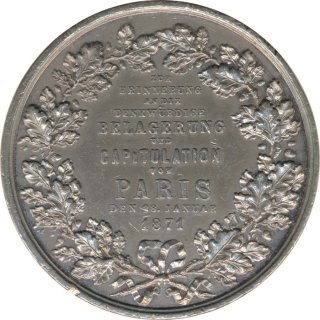 Preussen Medaille 1871 Belagerung von Paris*