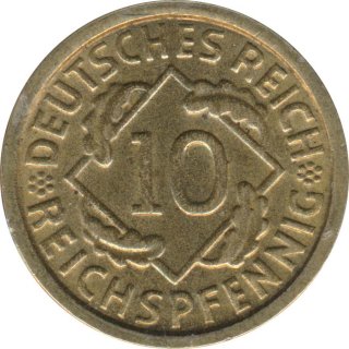 Deutsches Reich 10 Pfennig 1934 E*