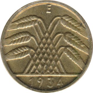 Deutsches Reich 10 Pfennig 1934 E*