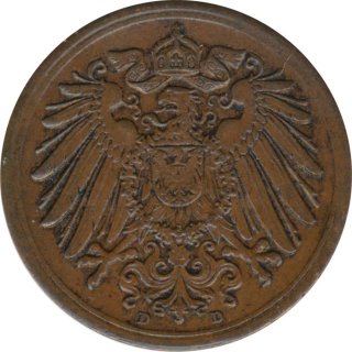 Deutsches Reich 1 Pfennig 1916 D*
