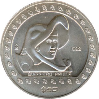 Mexico 1992 - $50 - Guerrero Aguilar*