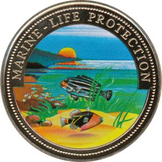 Somalia 10 Shillings 1998 PP Marine Life Protection in Farbe*