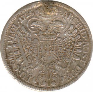 sterreich Ein Taler 1725 Karl VI Silber*