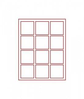 Lindner d-box 2812 - 12 Fcher - Standard / rote Einlage