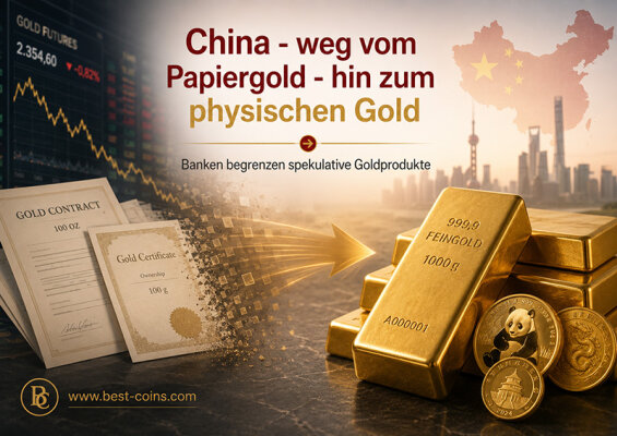 China zieht beim Papiergold die Bremse - China zieht beim Papiergold die Bremse