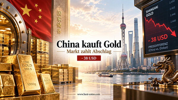 Ein ungewöhnliches Signal aus China: Zentralbank kauft, Goldmarkt zahlt Abschlag - Ein ungewöhnliches Signal aus China: Zentralbank kauft, Goldmarkt zahlt Abschlag