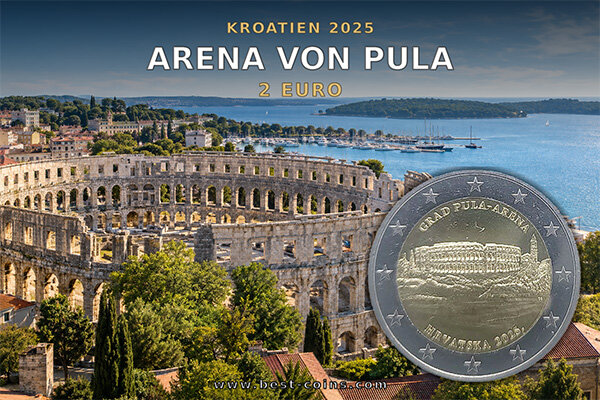 Kroatien 2025: Warum die Arena von Pula jetzt auf einer 2-Euro-Münze zu sehen ist - Kroatien 2025: Warum die Arena von Pula jetzt auf einer 2-Euro-Münze zu sehen ist