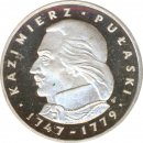 Polen 100 Zlotych 1976 PP Kazimierz Pulaski Silber*