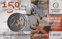 Belgien 2 Euro 2014 - Rote Kreuz CoinCard in NL*