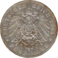 Preussen 5 Mark 1904 A Wilhelm II Silber*