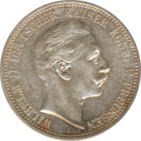 Preussen 2 Mark 1905 A Wilhelm II Silber*