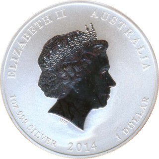 Australien Lunar 2 - 2014 Jahr des Pferdes 1 Oz Silber*