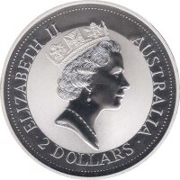 Australien Kookaburra - 1992 2 Oz Silber*