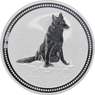 Australien Lunar 2006 - Jahr des Hundes 10 Oz Silber*