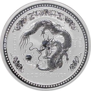 Australien Lunar 2000 - Jahr des Drachen 10 Oz Silber*