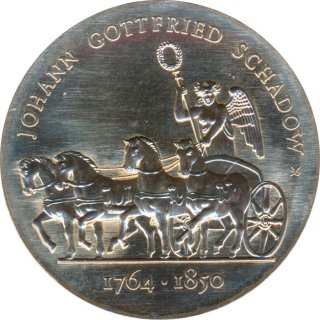 DDR 10 Mark 1989 A Johann Gottfried Schadow Silber*