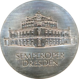DDR 10 Mark 1985 A Semper-Oper in Dresden Silber*