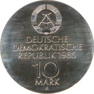 DDR 10 Mark 1985 A Semper-Oper in Dresden Silber*