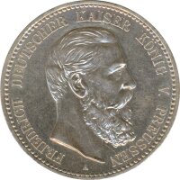 Preussen 5 Mark 1888 A Friedrich Silber*