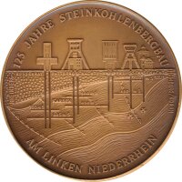 Medaille 1982 125 Jahre Steinkohlebergbau am linken Niederrhein
