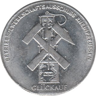 Medaille 1983 Familienfest Betriebsgewerkschaftsausschuss Rheinpreussen