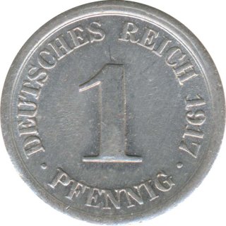 Deutsches Reich 1 Pfennig 1917 F*