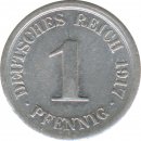 Deutsches Reich 1 Pfennig 1917 F*