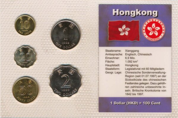 Hong Kong Kursm&uuml;nzenset stgl in Folie verschweisst*