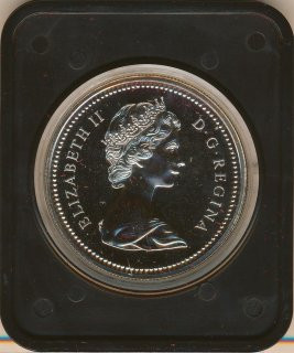 Kanada 1 Dollar 1975 PL 100 Jahre Calgary im Etui Silber*