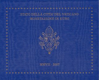 Vatikan KMS 2007 Benedikt XVI verpackt im Folder*
