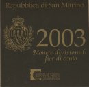 San Marino KMS 2003 stgl. in Folder mit Silber*