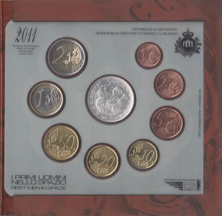 San Marino KMS 2011 stgl. in Folder mit Silber*