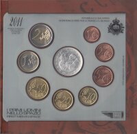 San Marino KMS 2011 stgl. in Folder mit Silber*