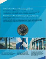 Finnland 5 Euro 2006 EU-Pr&auml;sidentschaft im Folder*