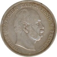 Preussen 5 Mark 1876 A Wilhelm I Silber*