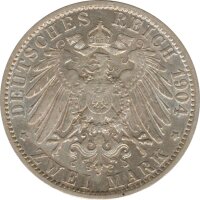 Preussen 2 Mark 1904 A Wilhelm II Silber*