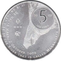 Niederlande 5 Euro 2009 400 Jahre Neu-Amsterdam (Manhatten)*