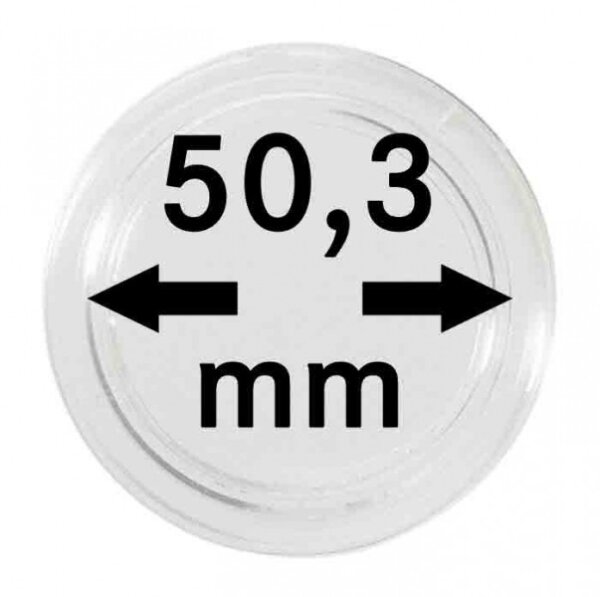 M&uuml;nzenkapseln Lindner &Oslash; 50,3mm - 8,5mm innen
