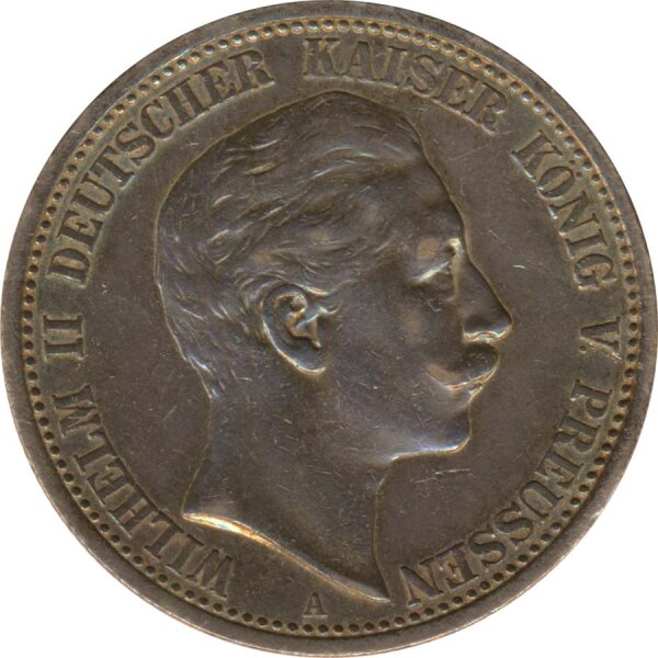 Preussen 2 Mark 1907 A Wilhelm II Silber*