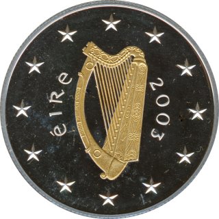 Irland 10 Euro 2003 PP Special Olympics Silber gilded im Etui*